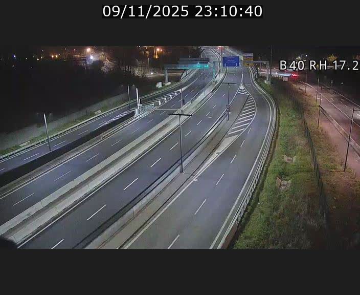 Webcam sur le contournement d'Esch Belval à hauteur de la sortie Université de Luxembourg. Vue orientée vers Luxembourg