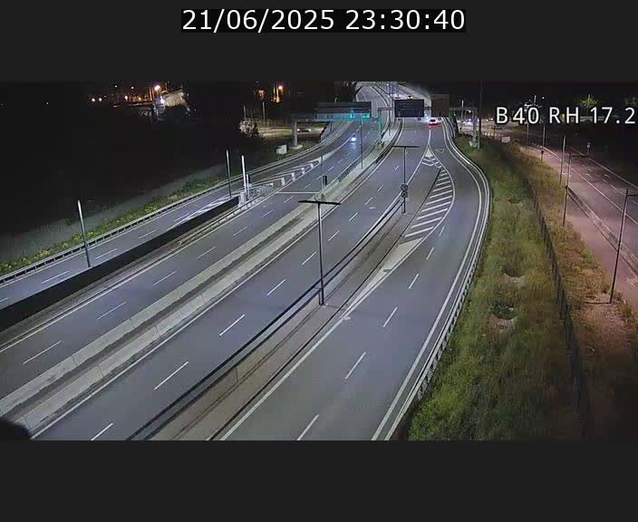 Webcam sur le contournement d'Esch Belval à hauteur de la sortie Université de Luxembourg. Vue orientée vers Luxembourg