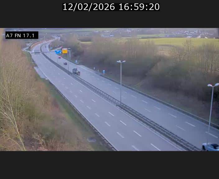 Caméra trafic Luxembourg - A7, Merscherbierg direction Mersch