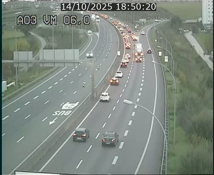 Traffic live webcam Luxembourg Aire de Berchem - A3 - BK 6 - direction France