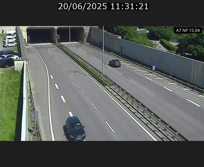 Caméra trafic Luxembourg - A7, Tunnel Mersch, entrée sud, direction Ettelbruck