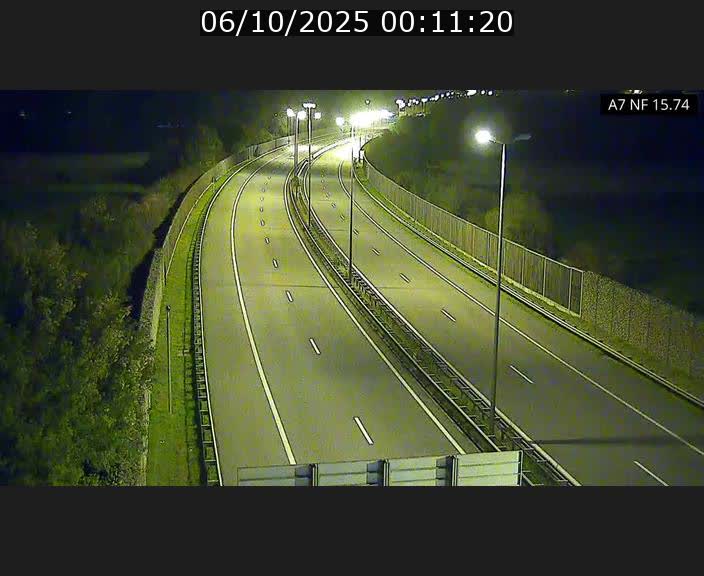 Caméra trafic Luxembourg - A7, Tunnel Mersch, entrée nord, direction Lorentzweiler