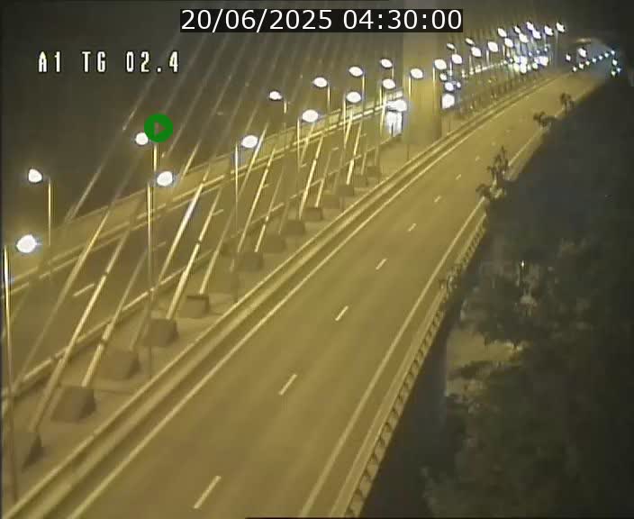 Traffic live webcam Luxembourg Sandweiler - A1 direction Luxembourg-ville - BK 2.4
