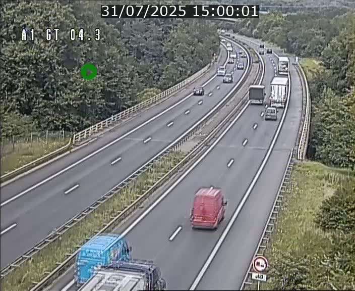 Traffic live webcam Luxembourg Itzig - A1 direction Sandweiler - BK 4.3