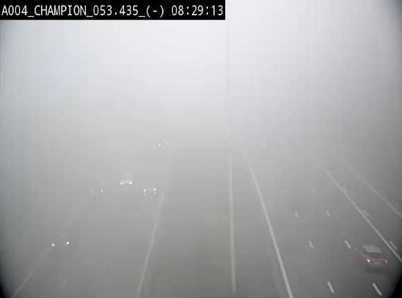 Webcam E411 à Champion, à proximité de Namur. Vue orientée vers Bruxelles