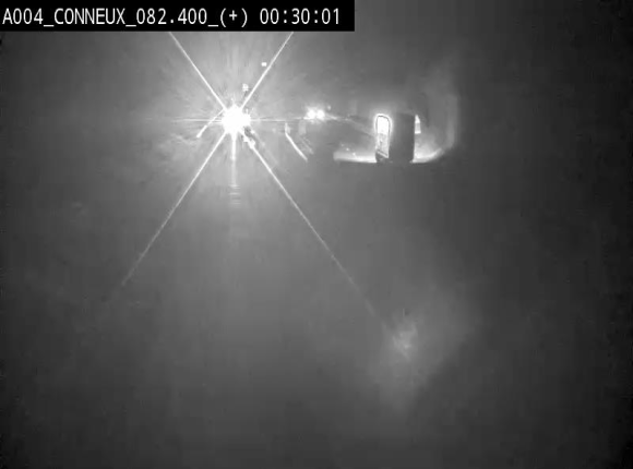 Webcam à hauteur de Conneux sur l'E411 en direction du sud de la Belgique