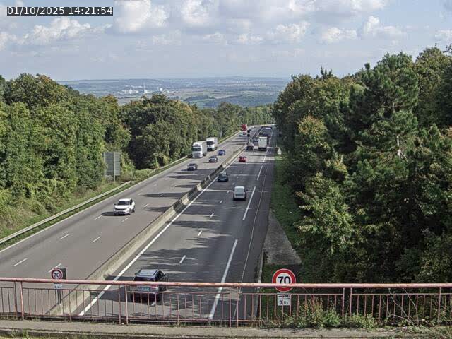 Caméra autoroute France - A33, Houdemont direction Lunéville