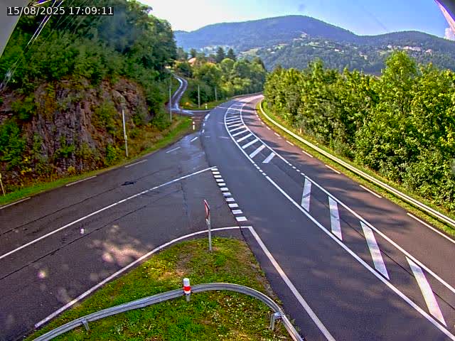 Caméra autoroute France - N66, col du Bussang direction Remiremont