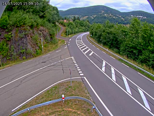 Caméra autoroute France - N66, col du Bussang direction Remiremont