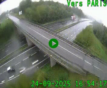 Clone of Caméra routière sur l'autoroute A20 au nord de Limoges, à la jonction avec la N520. Vue orientée vers Paris