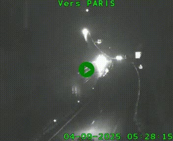 Caméra routière sur l'autoroute A20 à Bessines-sur-Gartempe. Vue orientée vers Paris