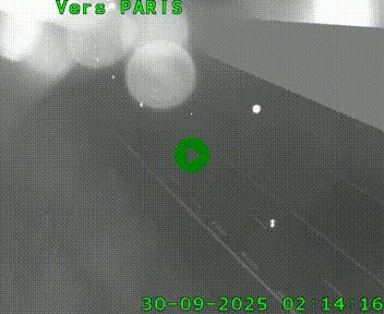Caméra routière sur l'autoroute A20 à Saint-Pardoux-l'Ortigier, à la jonction avec l'A89. Vue orientée vers Paris
