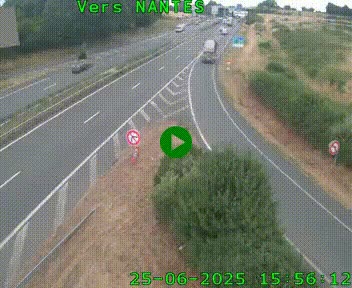 Webcam N147 au nord de Poitiers et à la jonction avec la A10