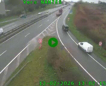 Webcam N147 au nord de Poitiers et à la jonction avec la A10