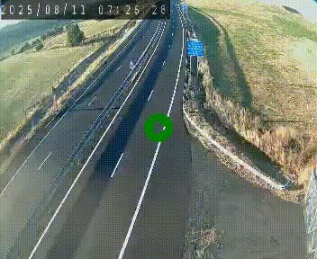 Caméra autoroute A75 à hauteur du col de la Fageole en direction de Clermont-Ferrand