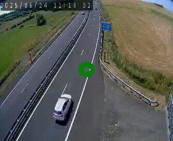 Caméra autoroute A75 à hauteur du col de la Fageole en direction de Clermont-Ferrand