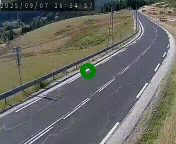Webcam routière au niveau du col de la Chavade en Ardèche, sur la N102 à 1266 mètres d'altitude