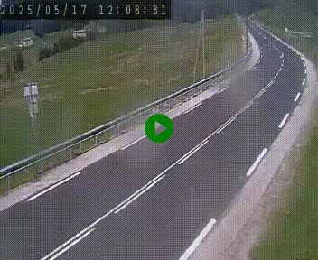 Webcam routière au niveau du col de la Chavade en Ardèche, sur la N102 à 1266 mètres d'altitude