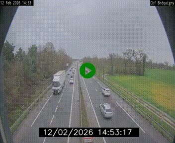 Webcam sur le périphérique de Rennes (N136) à hauteur du quartier Bréquigny, au sud de la ville