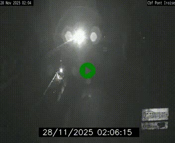 Webcam sur la N165 après le Pont de l'Iroise, à l'entrée de Brest