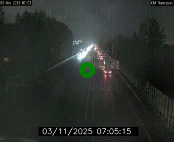 Webcam sur le périphérique de Rennes (N136) à hauteur de Maurepas, au nord de la ville