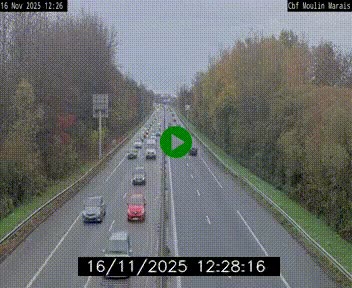 Webcam sur le périphérique de Nantes (N844) entre la Porte de Saint-Luce et la Porte d'Anjou, à l'est de la ville