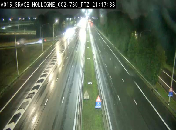Caméra trafic Belgique - Grâce-Hollogne - E42, jonction avec A604, direction Loncin/Aéroport de Liège -  BK 3.2