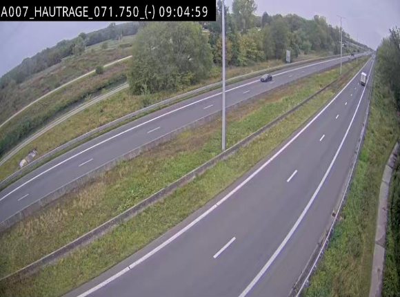 Webcam autoroute Belgique - Hautrage - E19 - BK 71.7