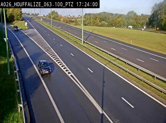 Caméra autoroute Belgique - Houffalize, E25 direction Liège