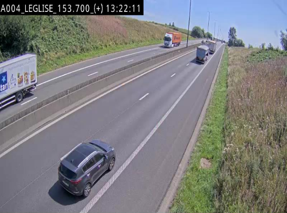 Webcam autoroute E411 à hauteur de Léglise, en direction de Luxembourg