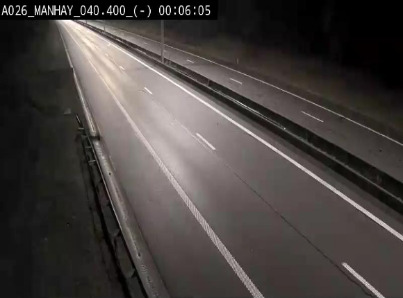Webcam autoroute A26/E25 à hauteur de Manhay, après la jonction avec la N651 en direction de Liège - BK 40.4