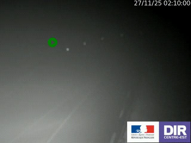 Webcam sur le col Pin Bouchain, vue orientée vers Roanne, en provenance de Lyon sur la nationale 7 (N7)