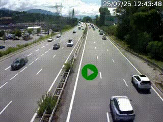 Caméra routière à hauteur des centres commerciaux et de la sortie 14 en direction d'Albertville