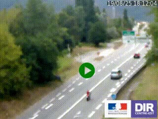Webcam info trafic à proximité de Vizille sur la N85, au niveau du point de vue du Saut du Moine à Champagnier
