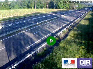 Webcam autoroute sur l'A77 à hauteur de Pouilly-sur-Loire en direction de Nevers