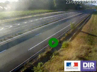 Webcam autoroute sur l'A77 à hauteur de Pouilly-sur-Loire en direction de Nevers