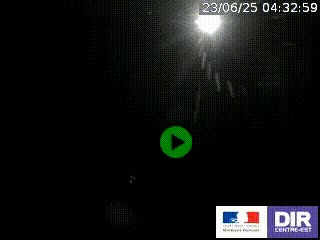 Webcam routière sur la RN7 à hauteur de Toulon-sur-Allier, entre Moulins et Vichy