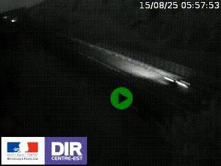 Webcam au niveau du col de Bois Clair à hauteur de Cluny sur la N79. Vue orientée vers Mâcon
