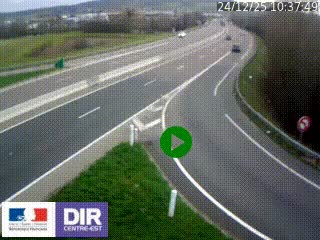 Webcam routière sur la RN6 à Auxerre, à hauteur de la sortie Monéteau, en direction de l'A6 (Gurgy)