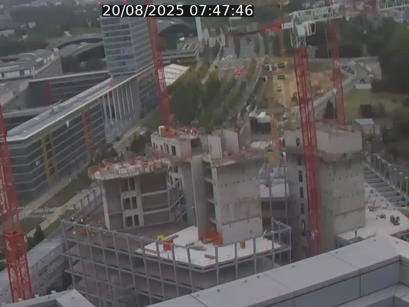 Webcam sur l'avenue John Fitzgerald Kennedy (N51) avec vue orientée vers le Findel