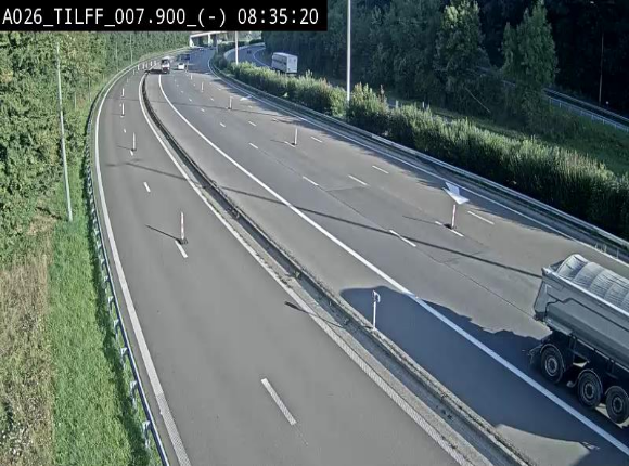 Webcam autoroute A26/E25 à Esneux, en Belgique en direction Luxembourg - BK 7.9