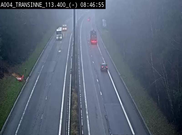 Caméra trafic E411 (A4) - Transinne direction Namur - BK 113.425
