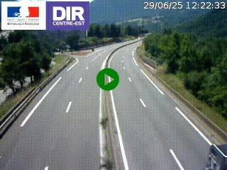 Caméra sur la Nationale 90 (N90) à La Léchère, en direction et à proximité d'Albertville