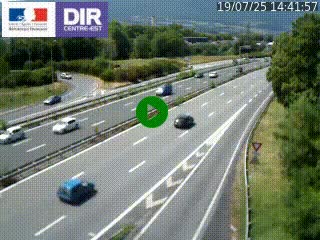 Caméra routière à hauteur de la sortie 15 Chambéry-centre au PK 4,103 en direction d'Albertville