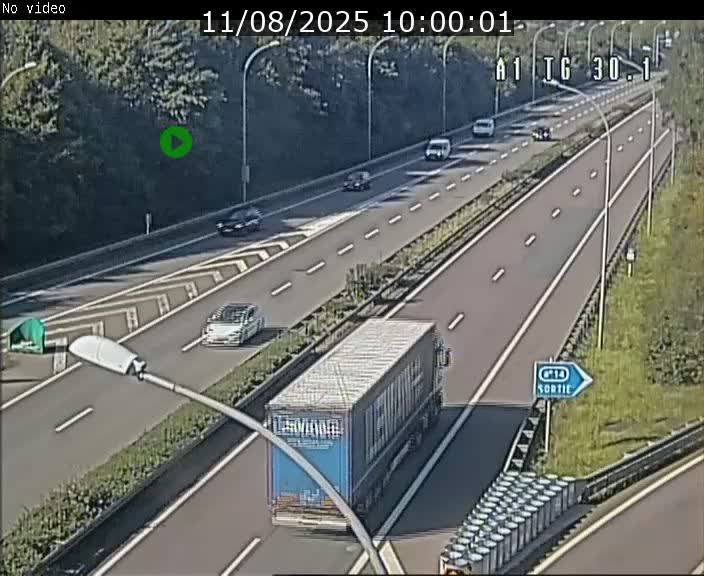 Traffic live webcam Luxembourg Grevenmacher - A1 direction Luxembourg - BK 30.1