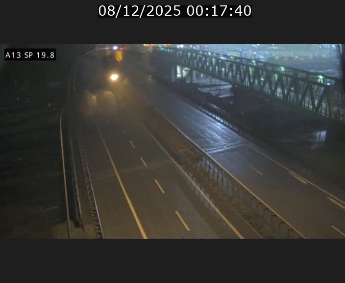 Traffic live webcam Luxembourg Croix de Bettembourg - A13 direction Esch-sur-Alzette - BK 19.8