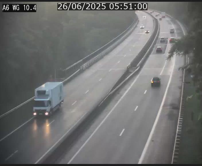 Traffic live webcam Luxembourg Mamer - A6 - BK 10.4 - direction Luxembourg/France/Allemagne