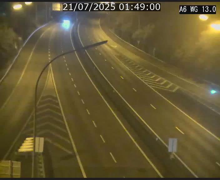 Traffic live webcam Luxembourg Mamer - A6 - BK 13 - direction Luxembourg/France/Allemagne