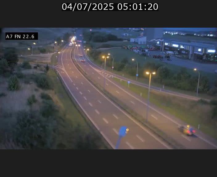 Caméra trafic Luxembourg - A7, Colmar-berg direction Mersch