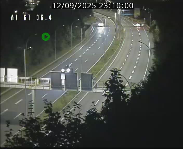 Traffic live webcam Luxembourg Hamm - A1 direction Sandweiler - BK 6.4